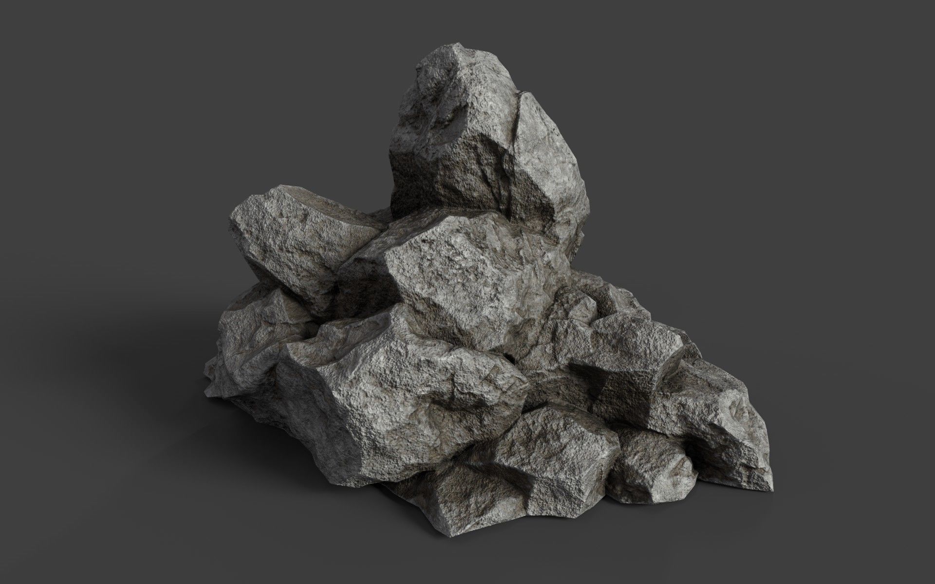Rock 6-5 Low-poly 3D model_1