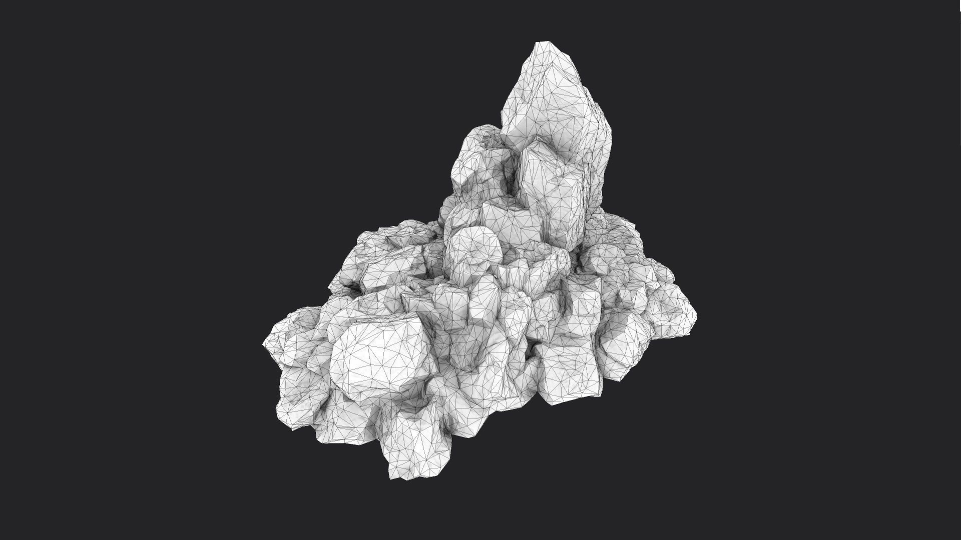 Rock 6-7 Low-poly 3D model_9