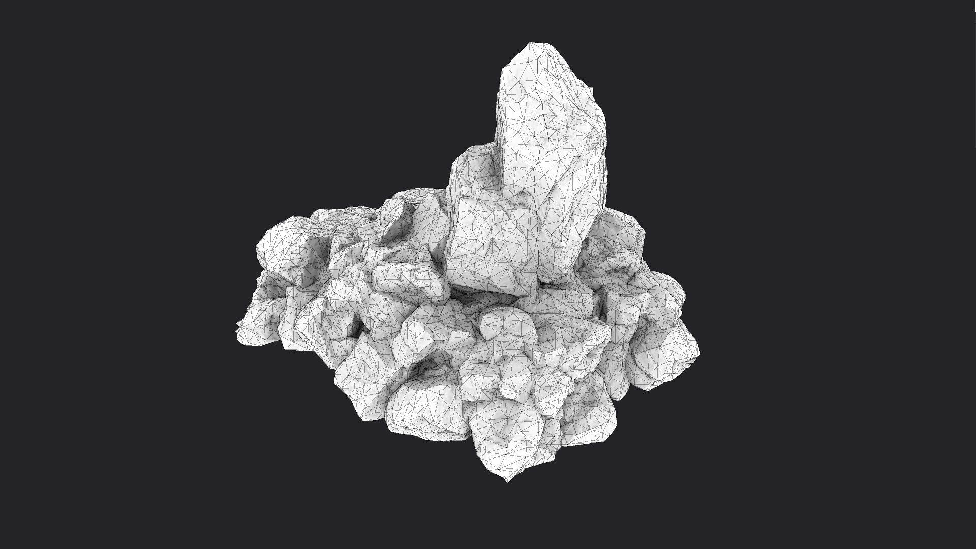 Rock 6-7 Low-poly 3D model_10