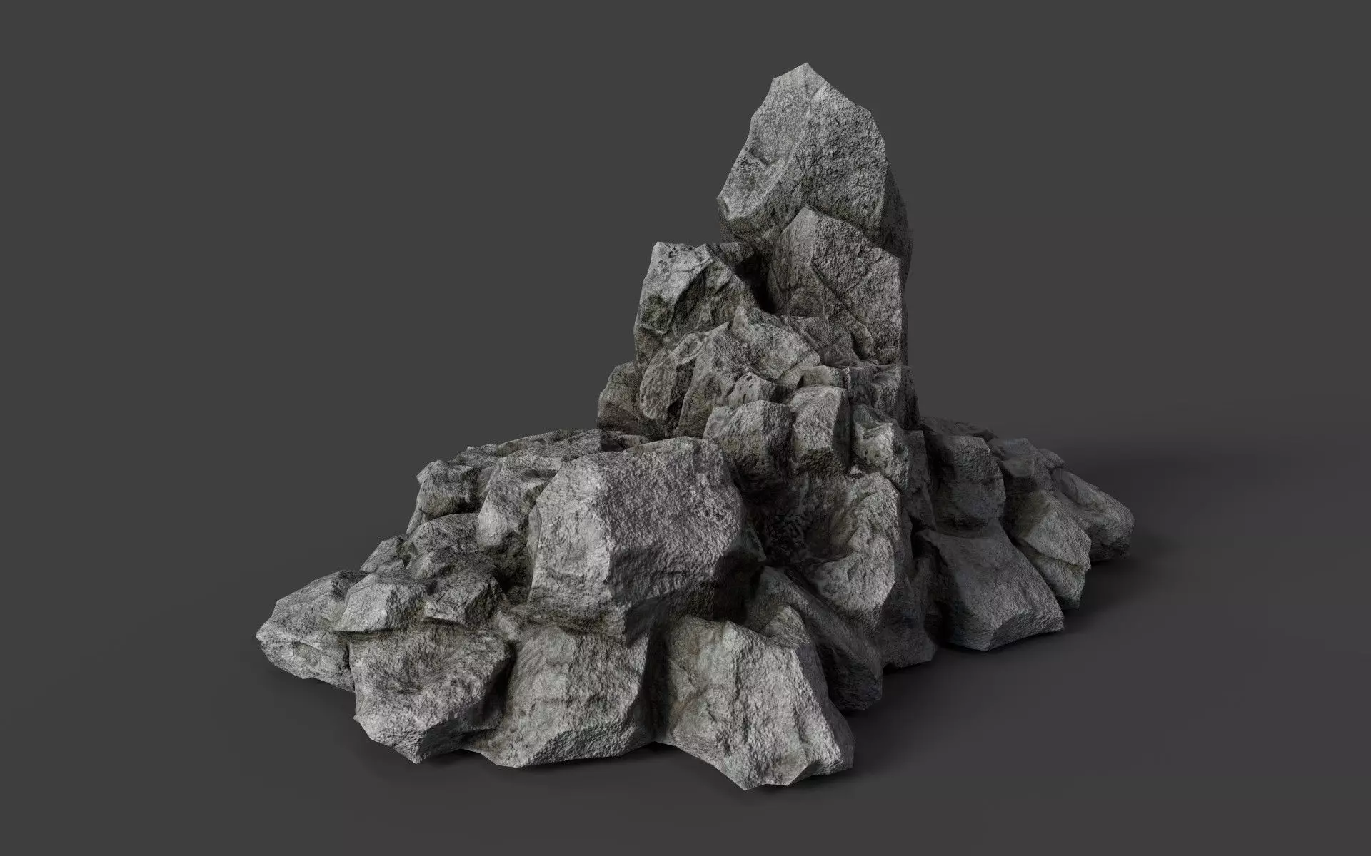 Rock 6-7 Low-poly 3D model_0