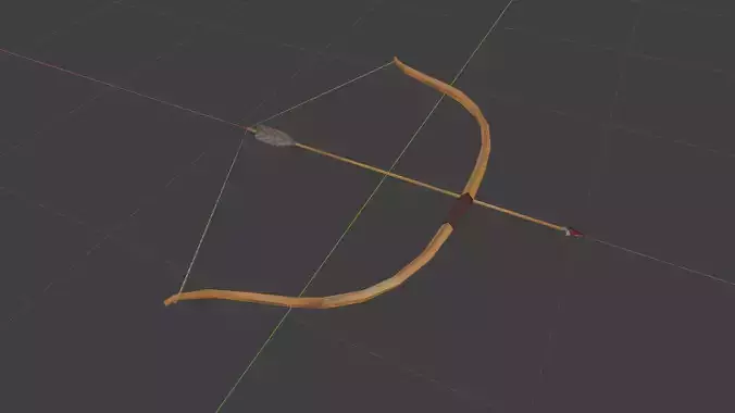 wooden bow and arrow