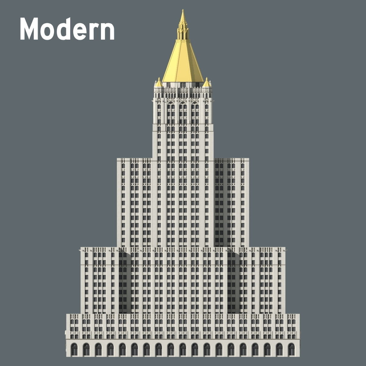 New York Life Building 3D print model_4