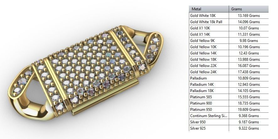 12 MM MIAMI CUBAN LINK CHAIN FOR BRACELET OR NECKLACE 3D print model_11