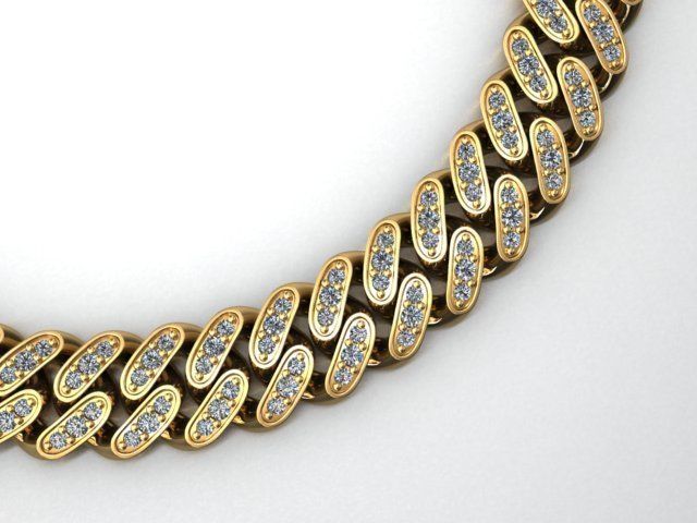 12 MM MIAMI CUBAN LINK CHAIN FOR BRACELET OR NECKLACE 3D print model_3