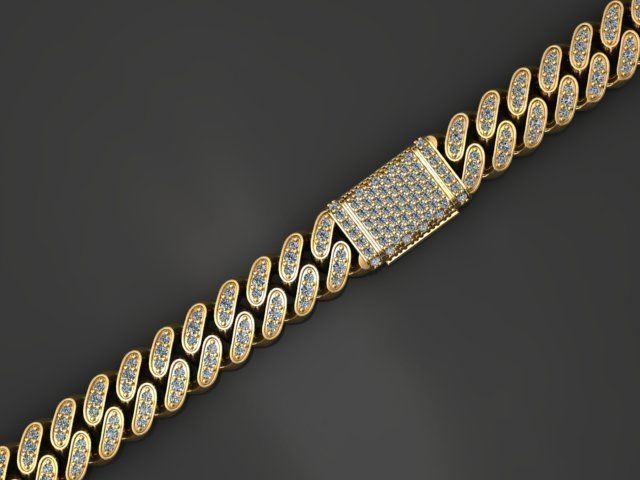 12 MM MIAMI CUBAN LINK CHAIN FOR BRACELET OR NECKLACE 3D print model_2
