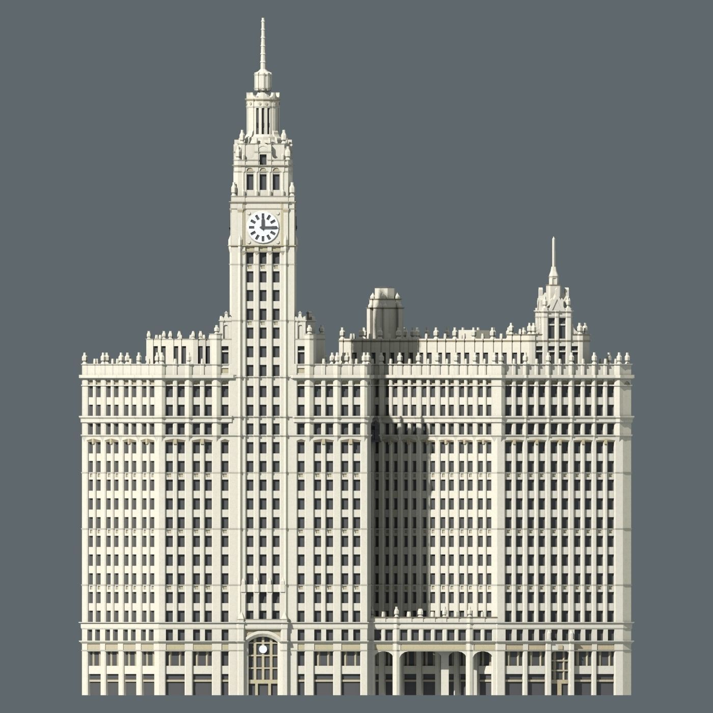 Wrigley Building 3D print model_4
