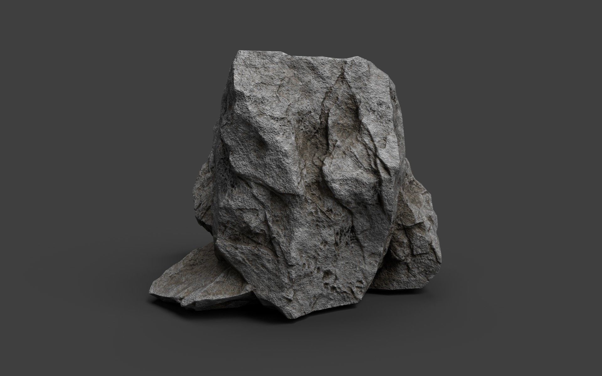 Rock 6-8 Low-poly 3D model_1