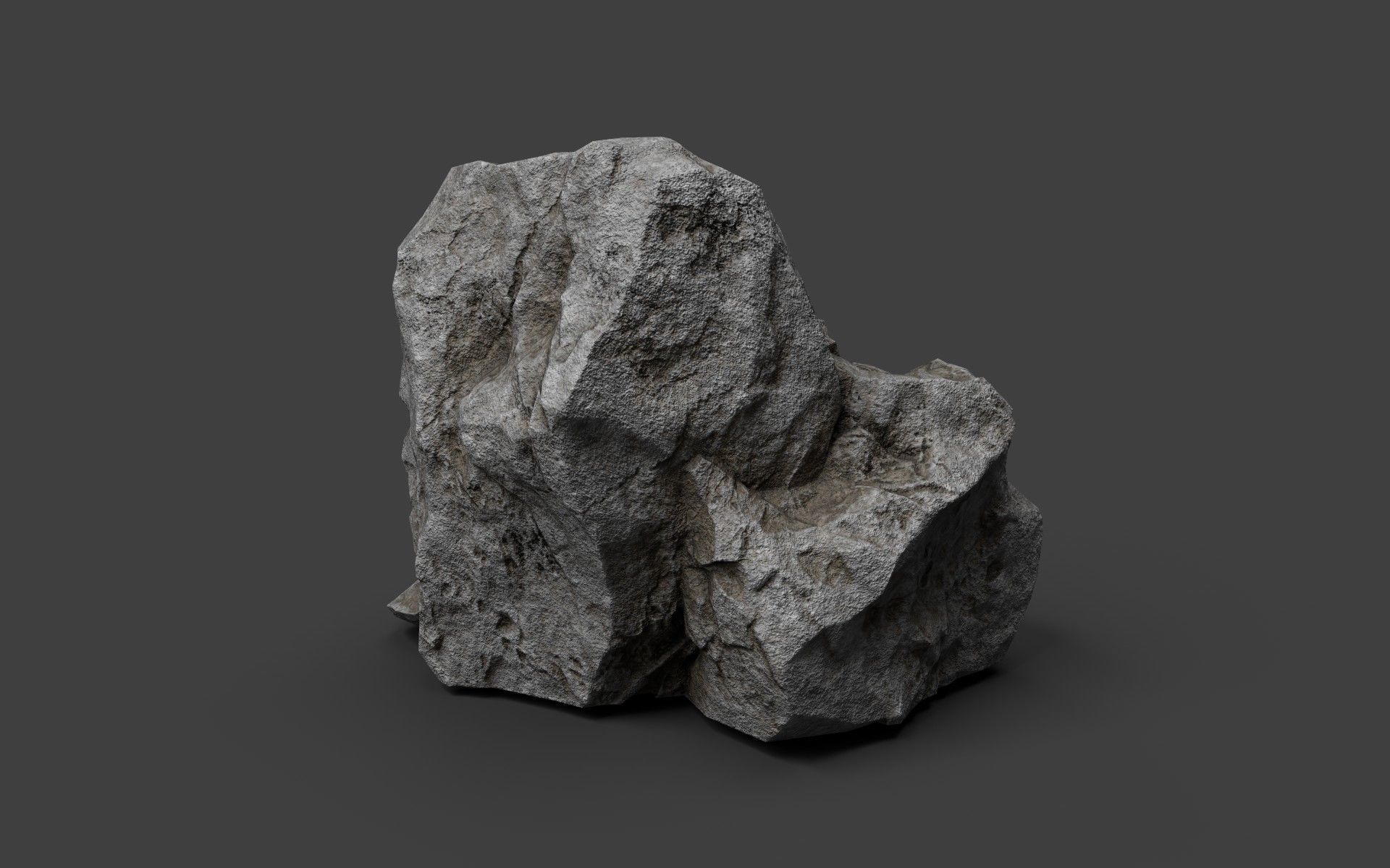 Rock 6-8 Low-poly 3D model_2