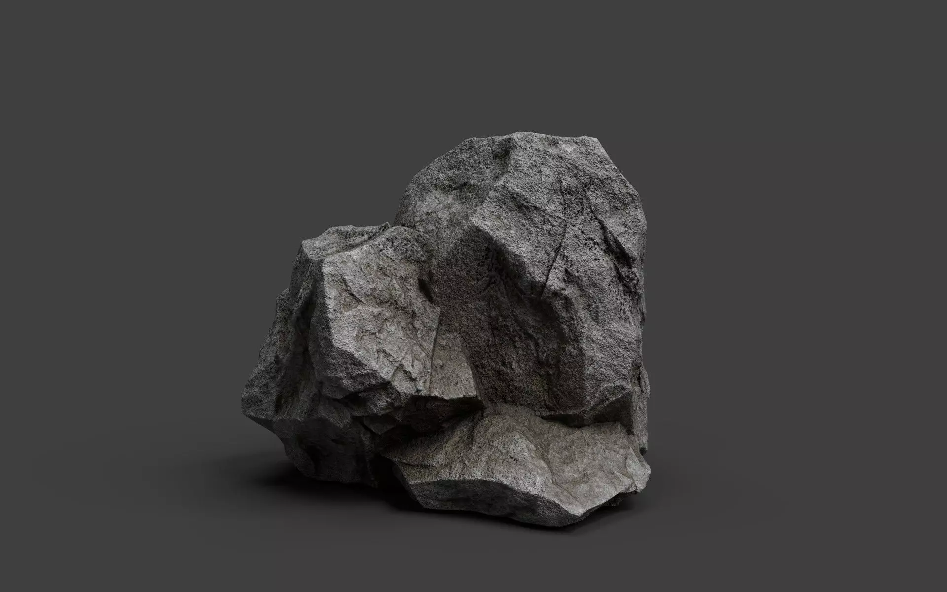 Rock 6-8 Low-poly 3D model_0