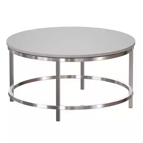 Era Limestone Round Coffee Table Crate and Barrel