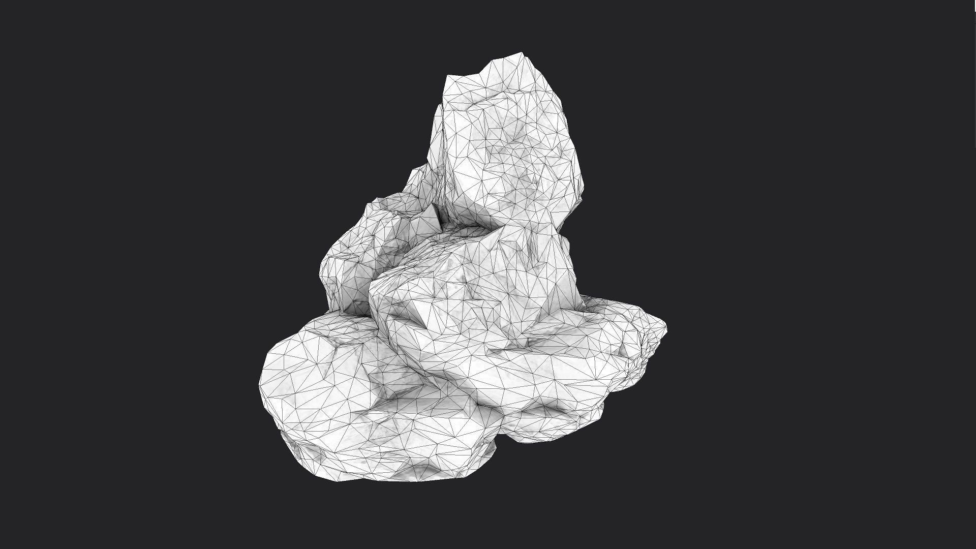 Rock 6-9 Low-poly 3D model_6