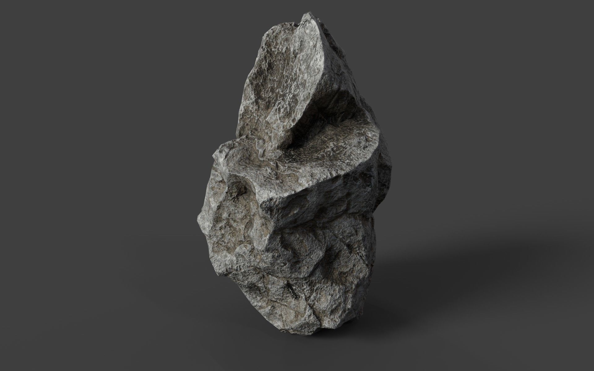 Rock 6-10 Low-poly 3D model_2