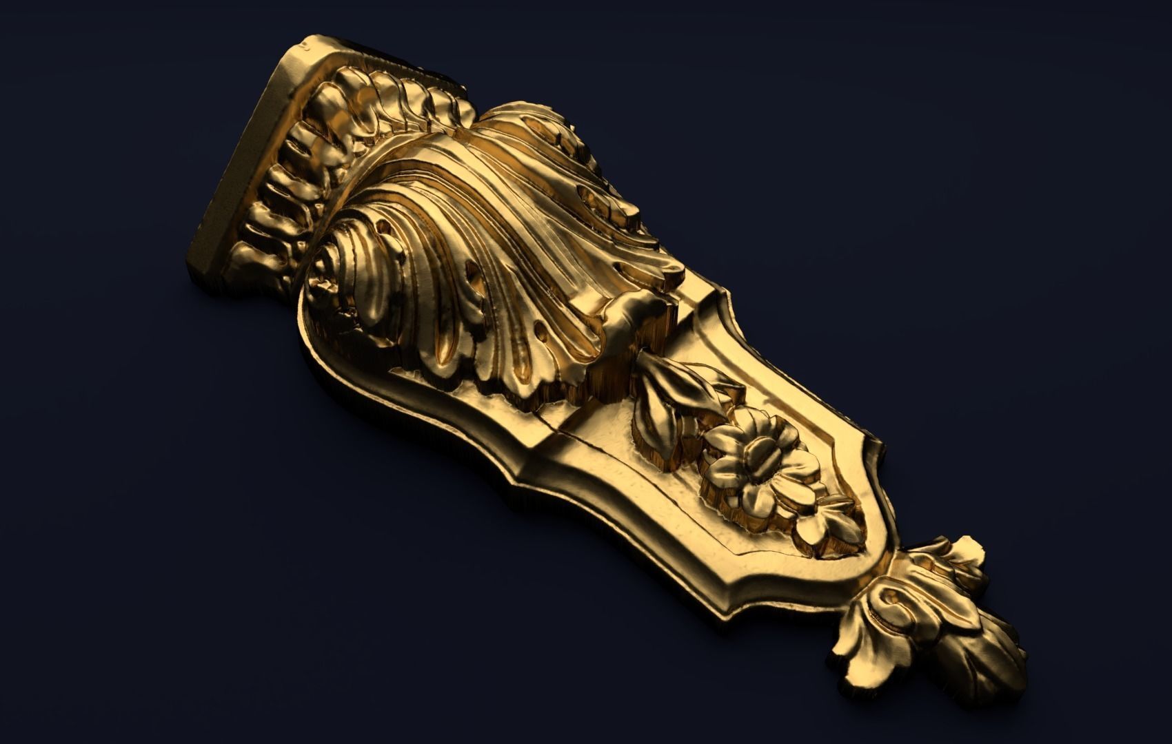 Classic decor ornament v-3D model 28 3D model_2