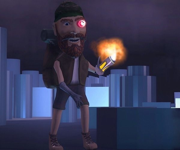 DIGITAL EXPLORER Low-poly 3D model