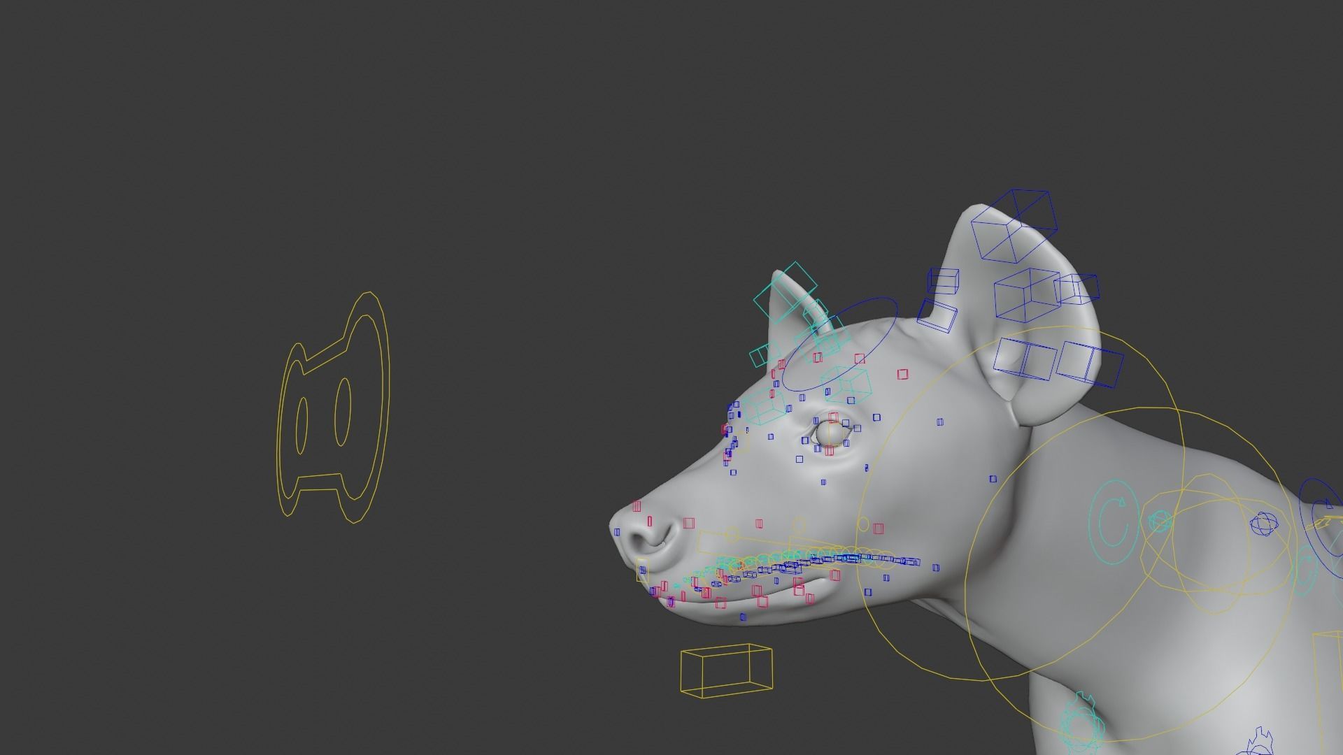 Spotted Hyena Animated 3D model_20
