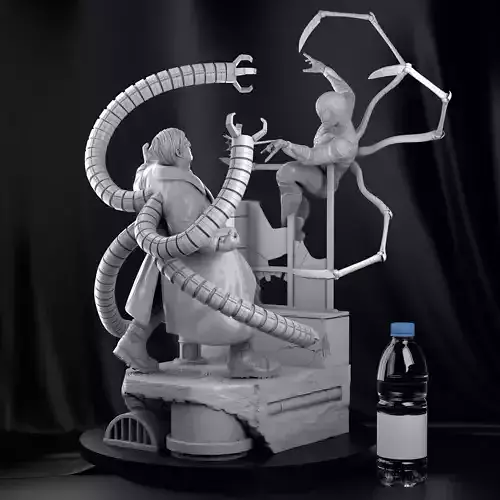 Spider man Diorama 3D print model 3D print model
