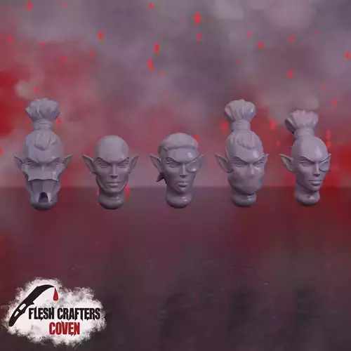 Nosferii - Female Heads 3D print model