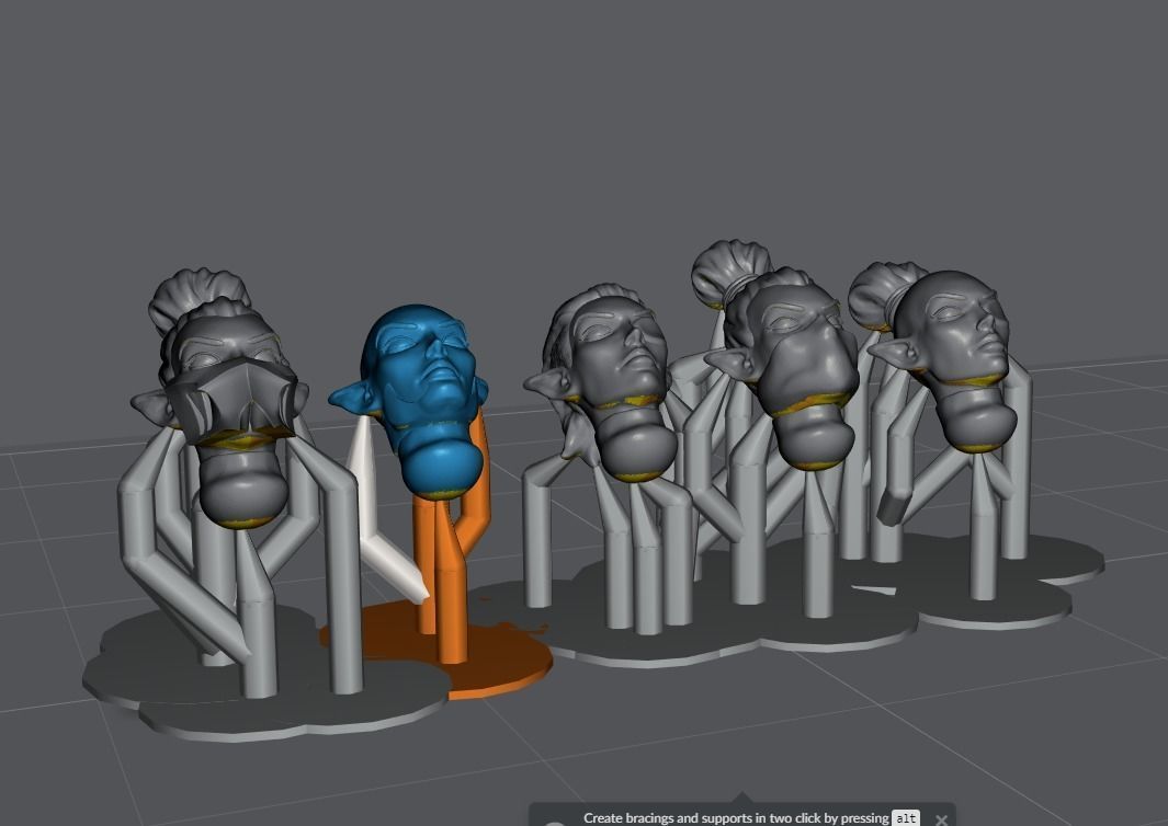 Nosferii - Female Heads 3D print model_1