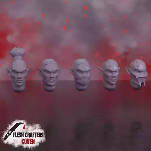 Nosferii - Male Heads 3D print model