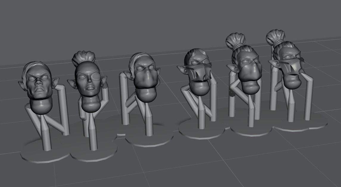 Nosferii - Mixed Heads 3D print model_1