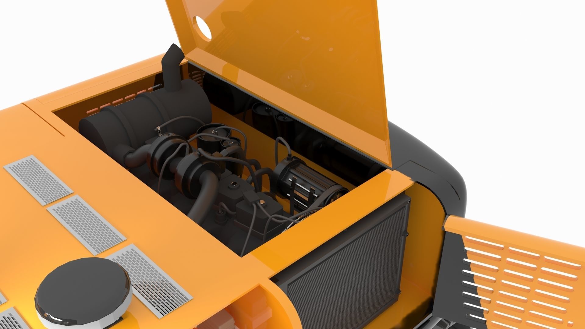 Excavator 3D model_8