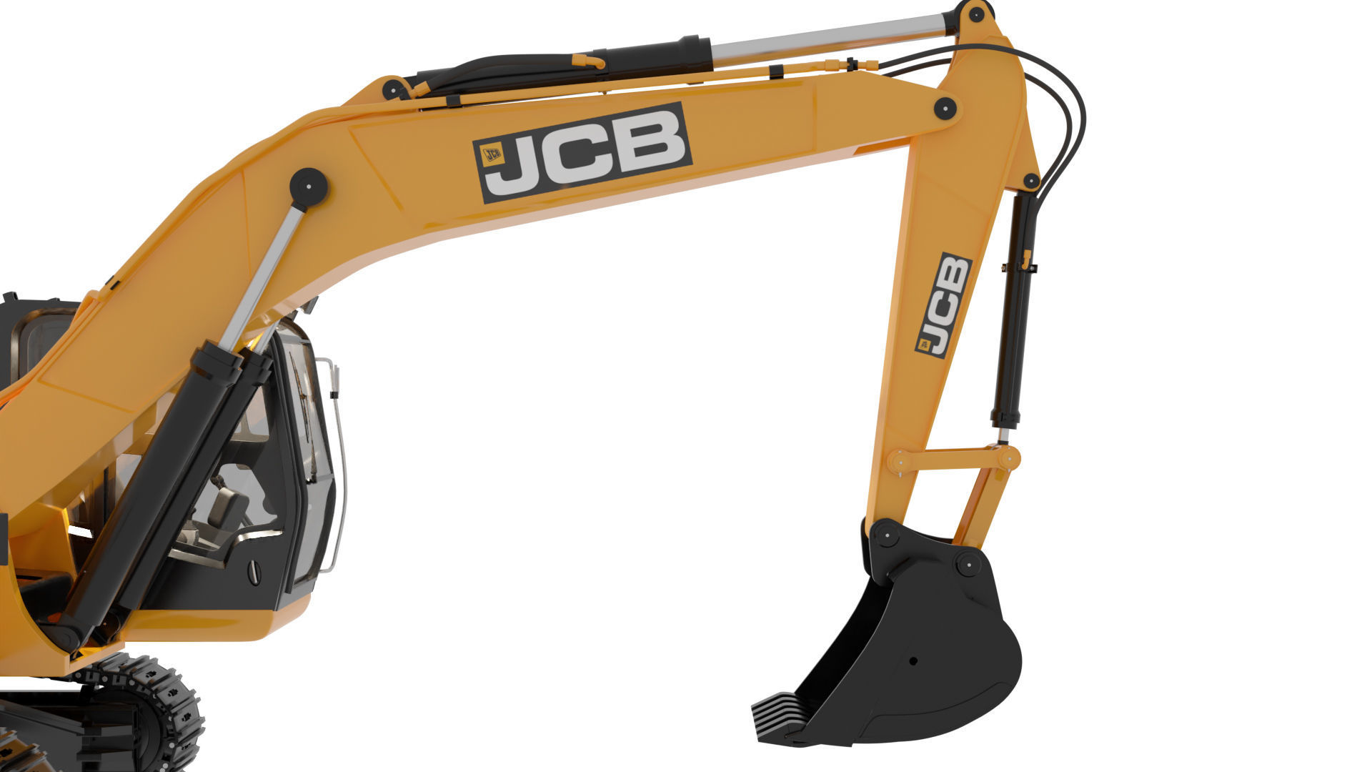 Excavator 3D model_14