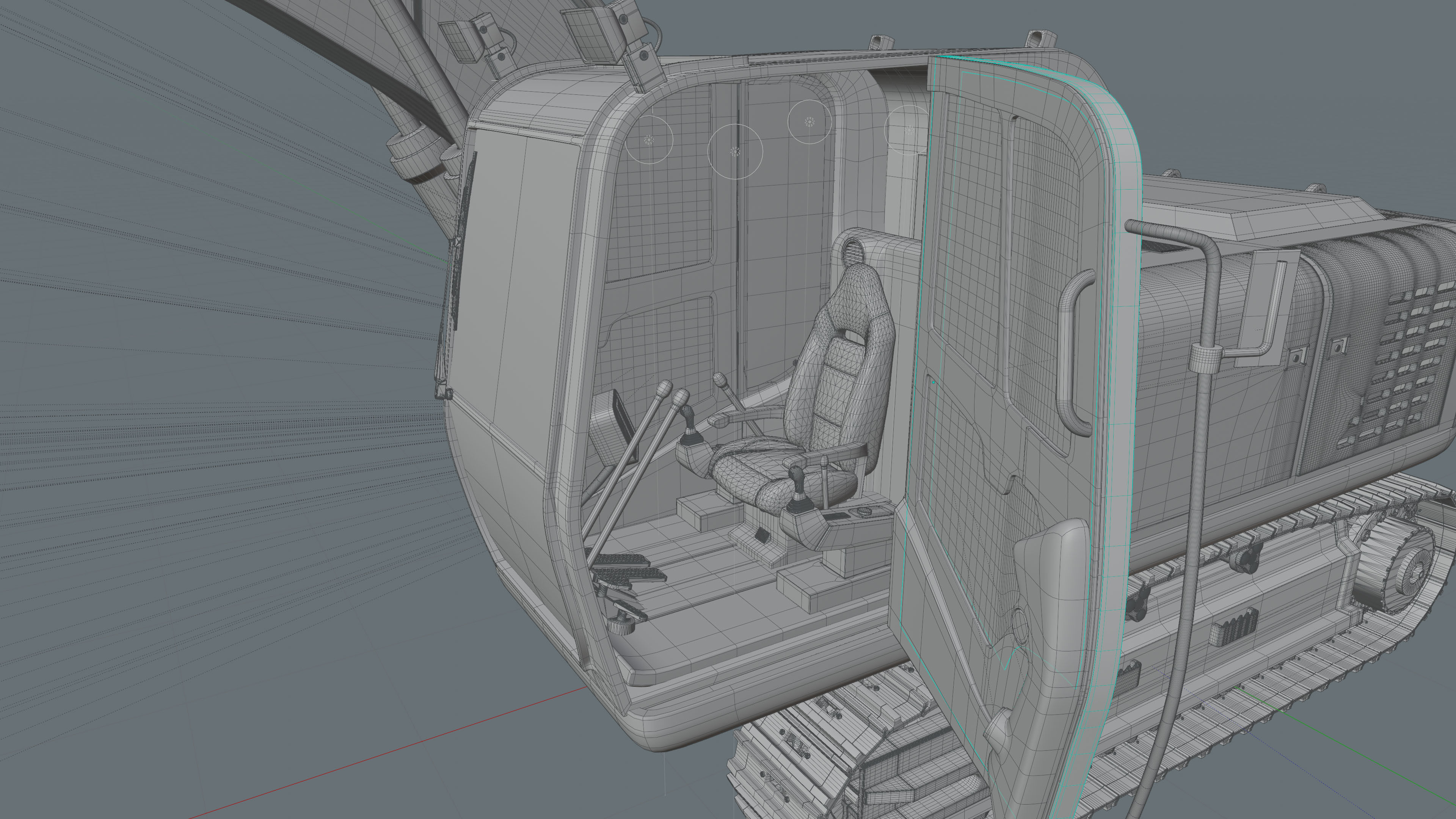 Excavator 3D model_28