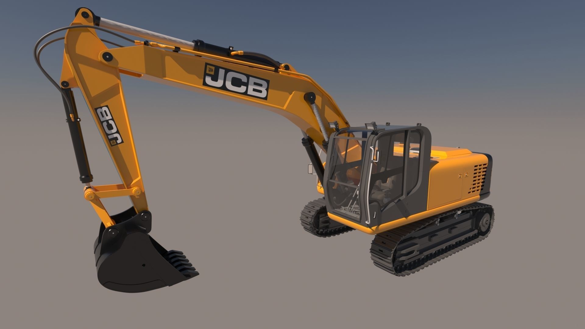 Excavator 3D model_2