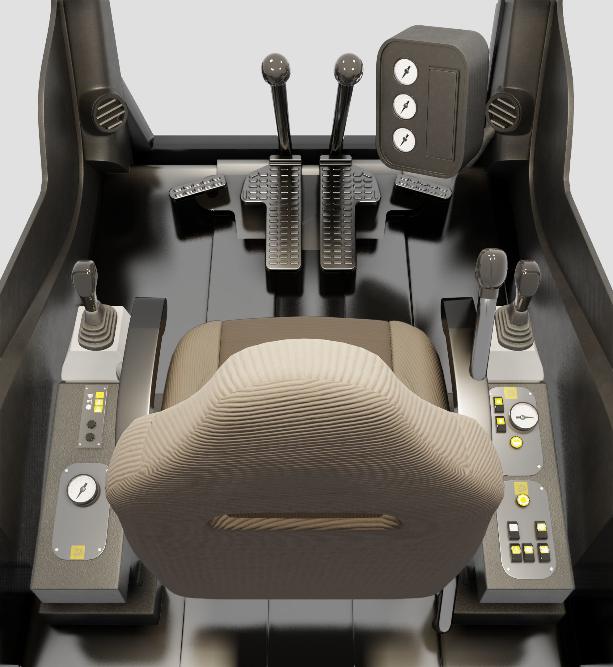 Excavator 3D model_9