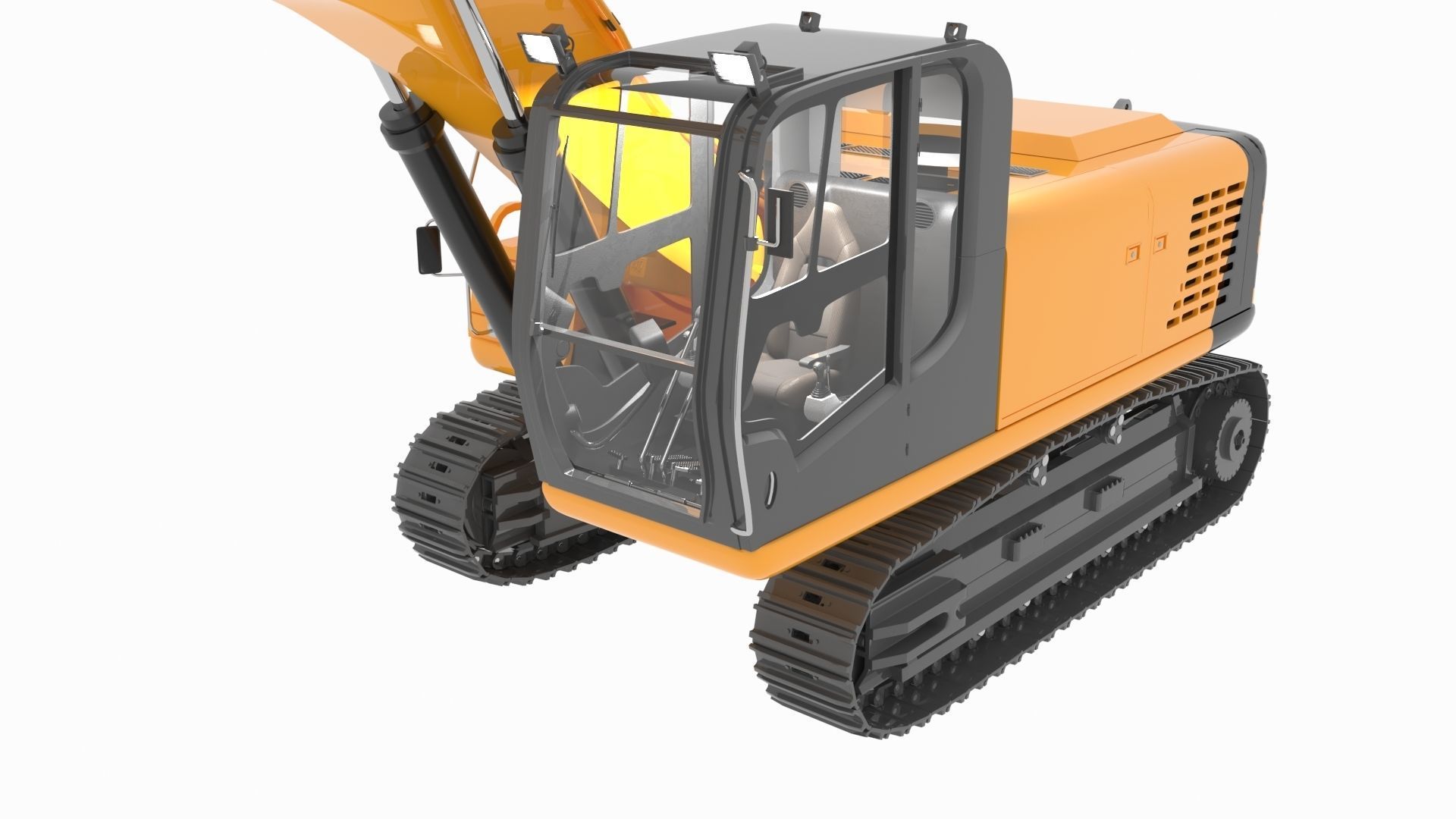 Excavator 3D model_7