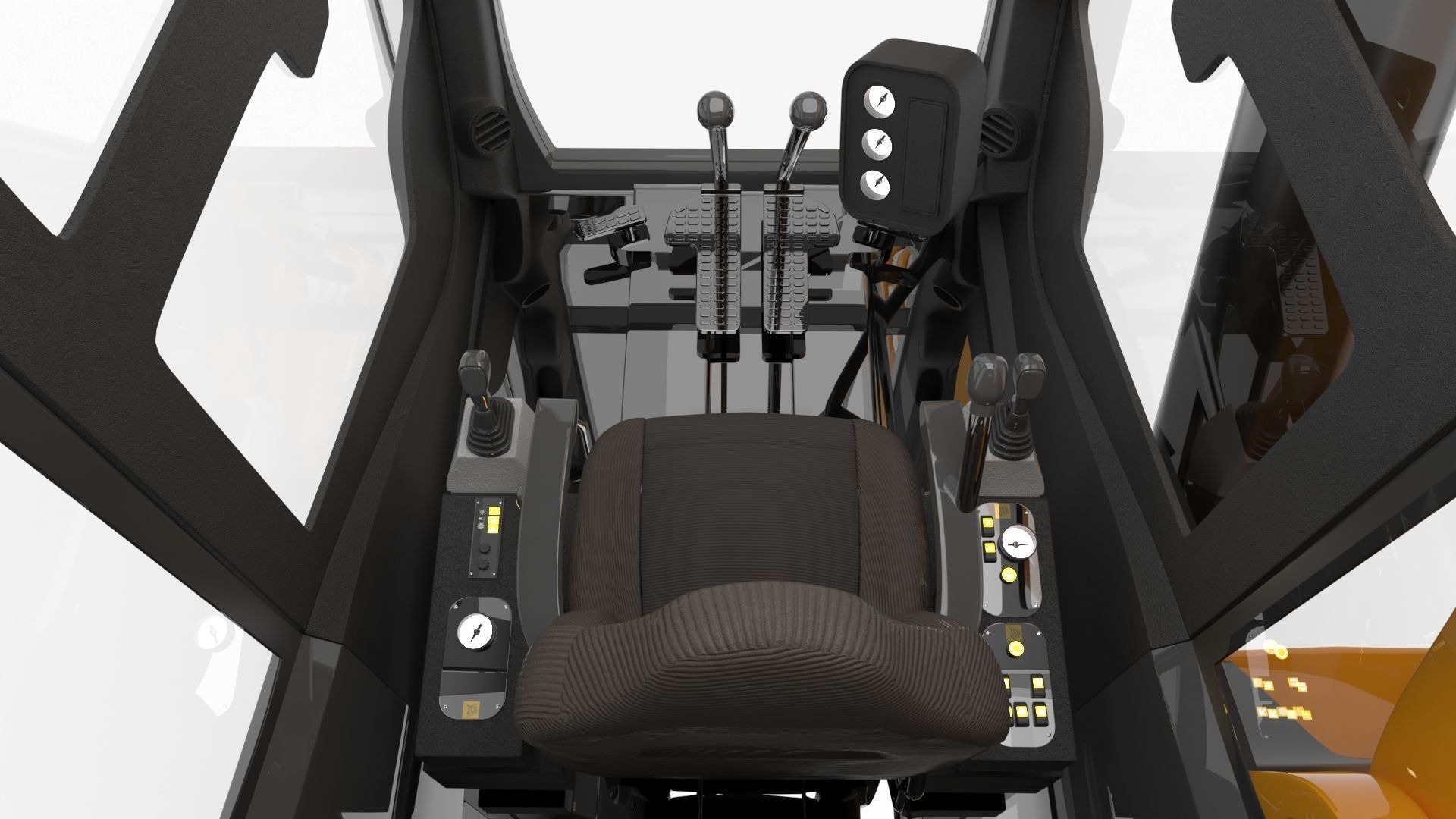 Excavator 3D model_12