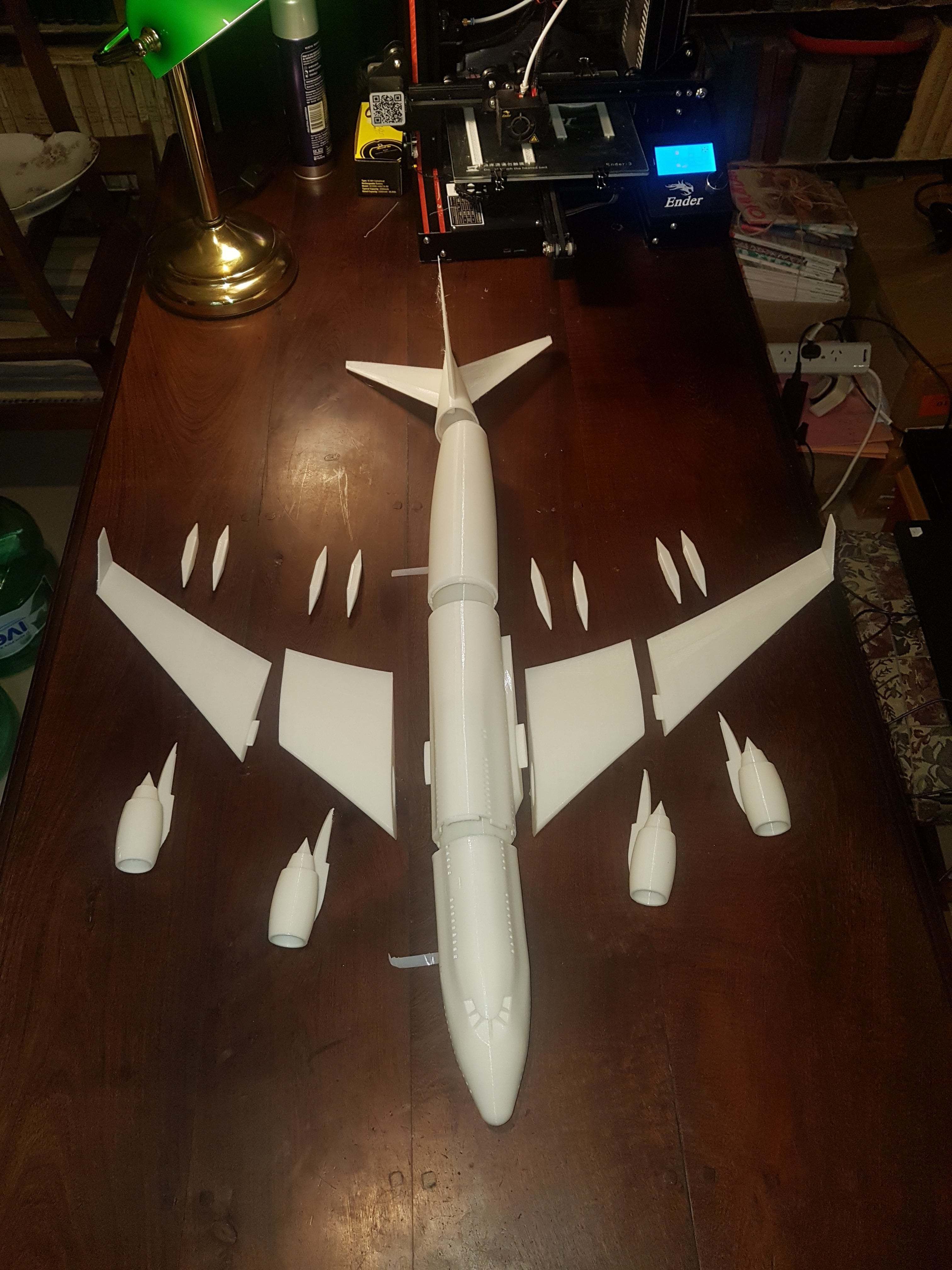 JUMBO lufthansa boeing 3D print model_1