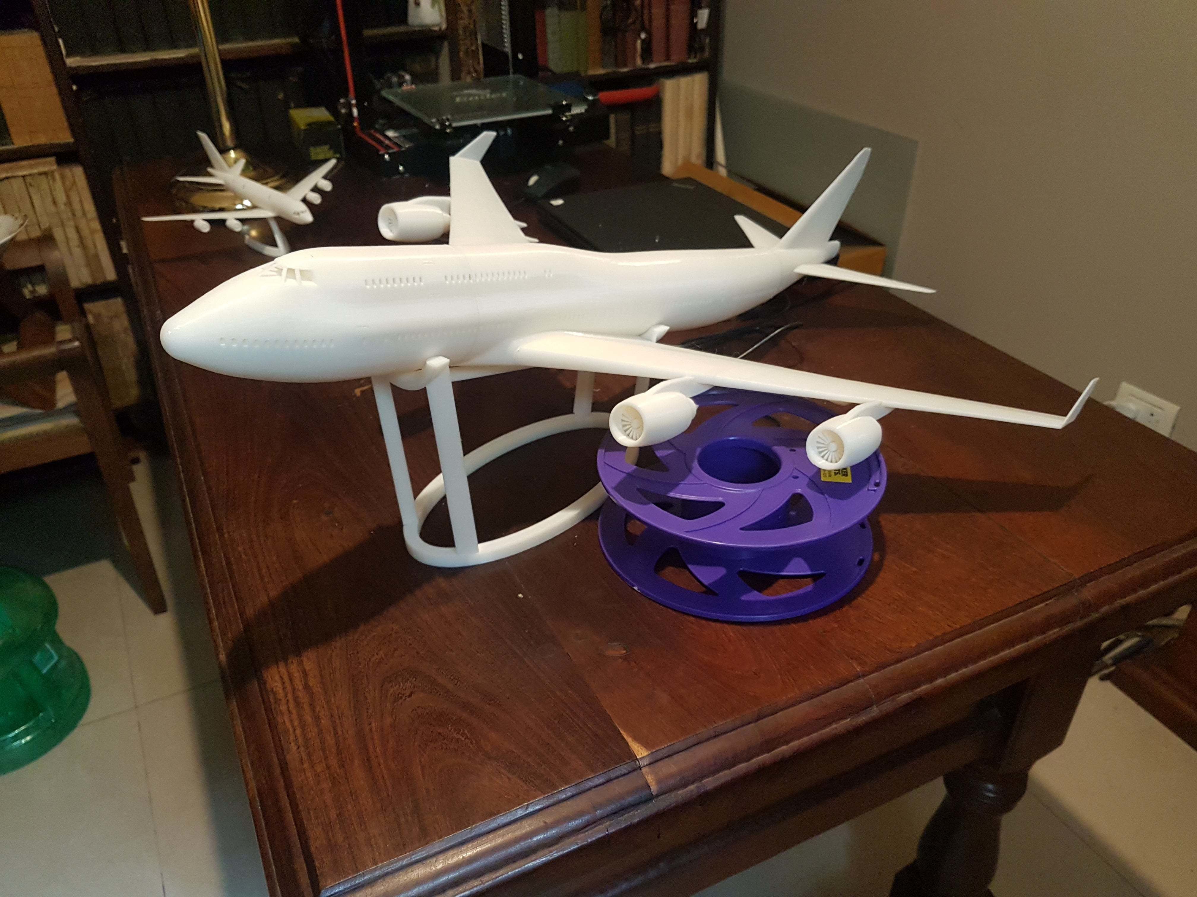 JUMBO lufthansa boeing 3D print model_2