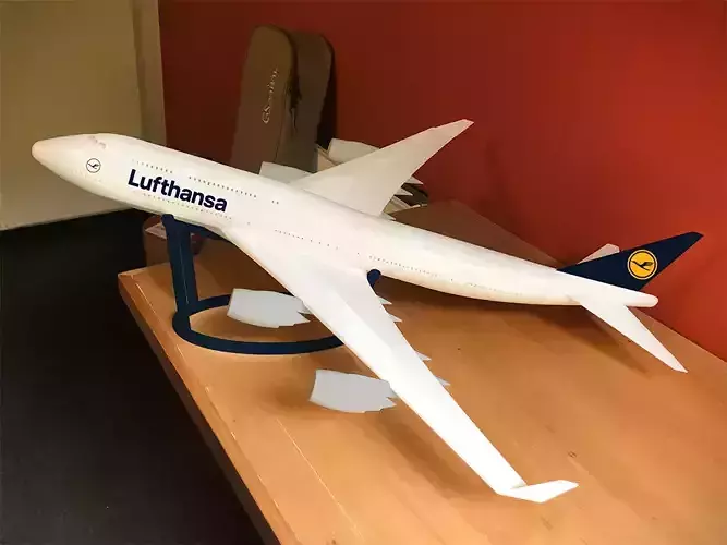 JUMBO lufthansa boeing 3D print model