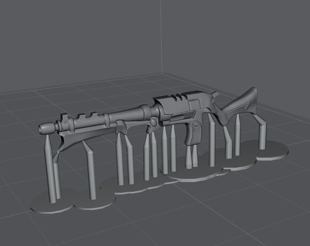 Nosferii - Shard Rifle 3D print model_1