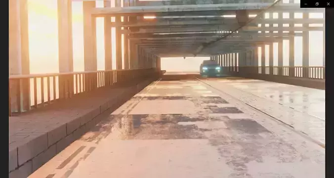 Bridge ladder Low-poly 3D model