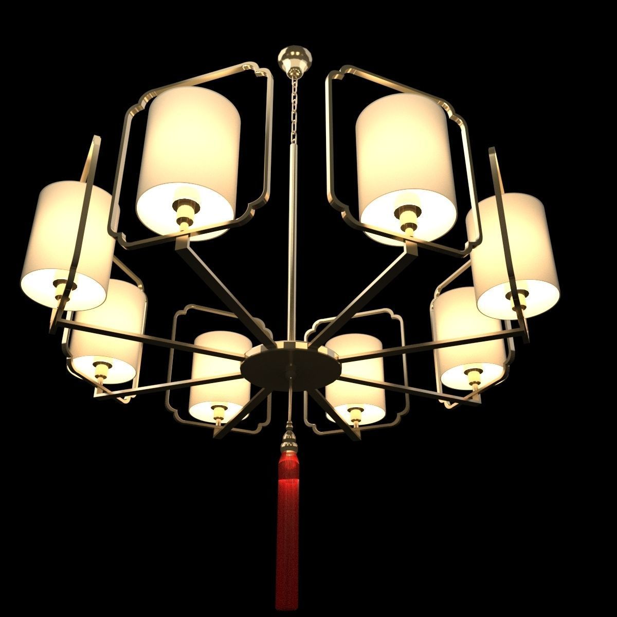Chinese lantern 3D model_5
