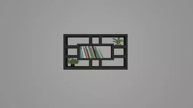 shelf book on wall