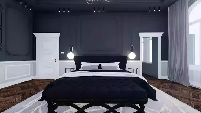 classic style master bedroom