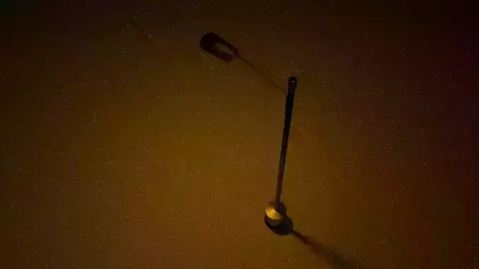 Roadlight 3d Model with light