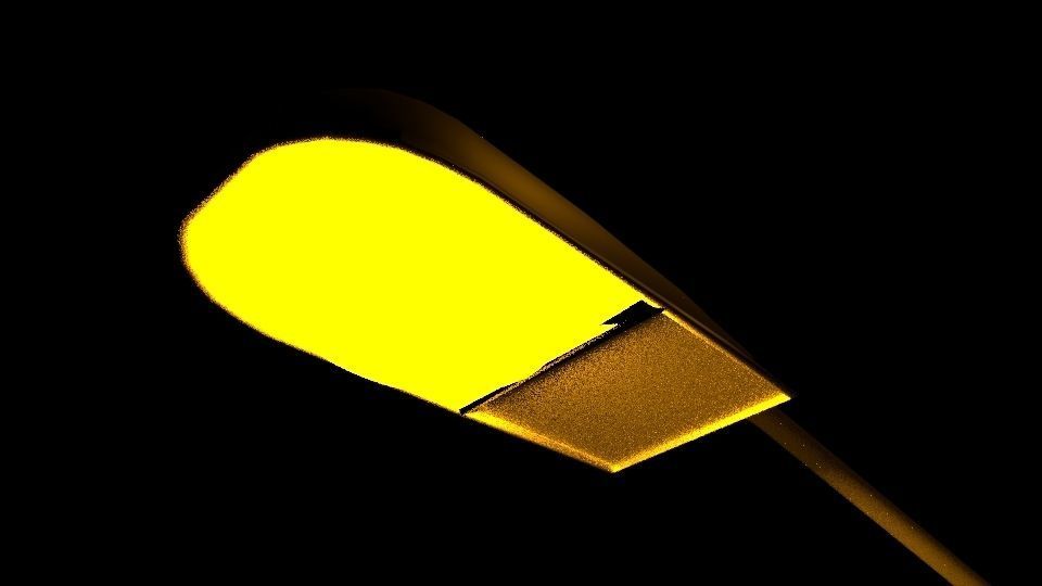 Roadlight 3d Model with light 3D model_2