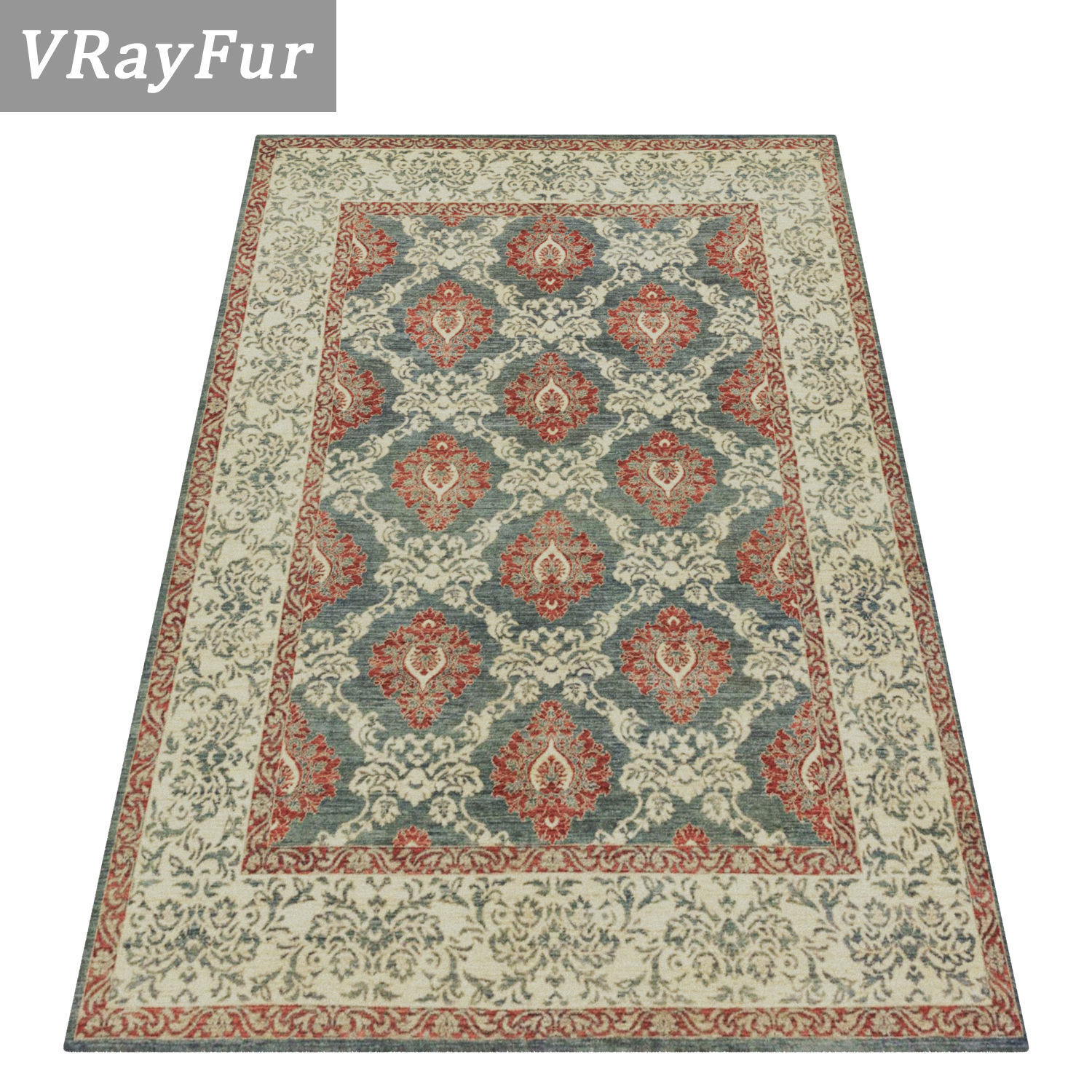 Rug Set 1921 3D model_2