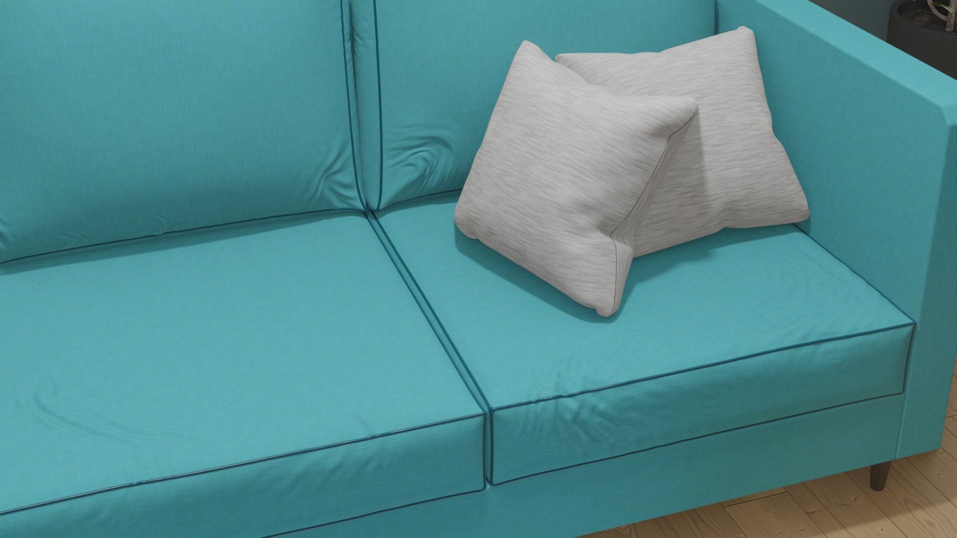 Classic Living Room 3D model_4