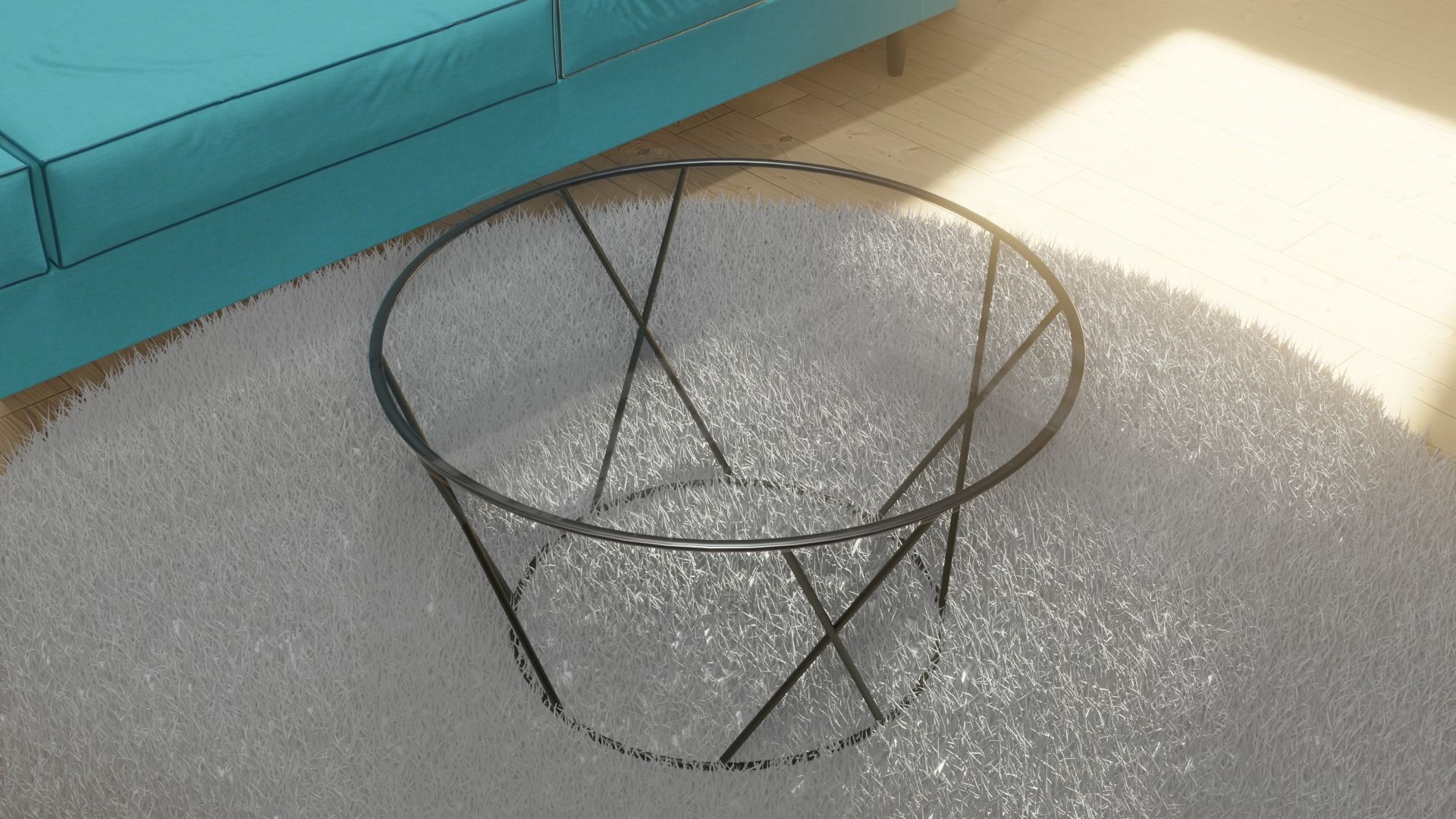 Classic Living Room 3D model_1