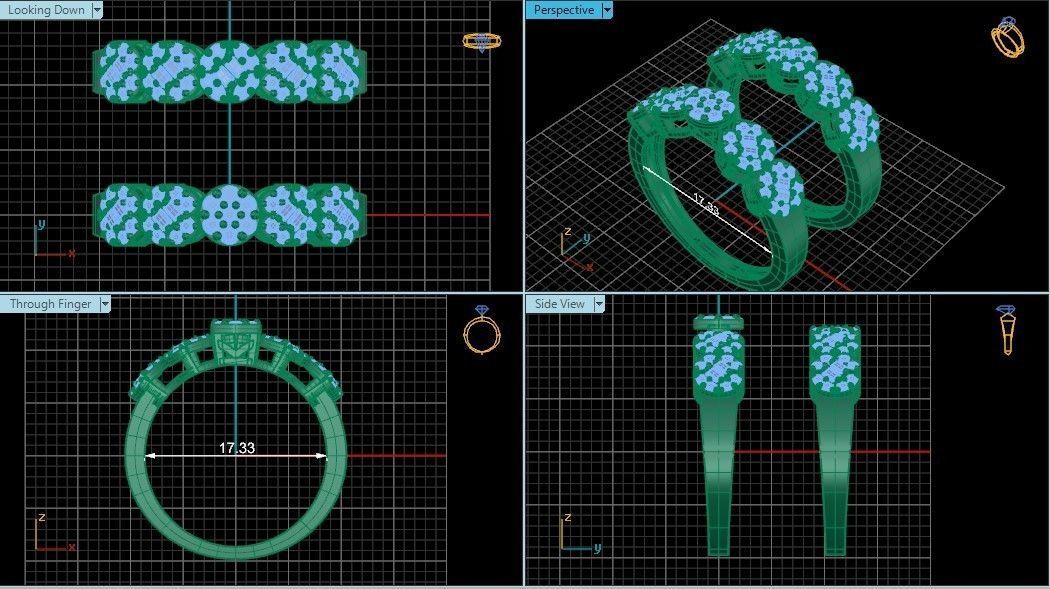 Tweens ring 61 3D print model_3