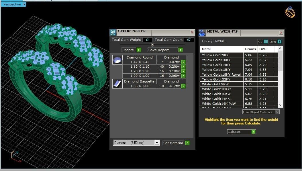 Tweens ring 61 3D print model_2