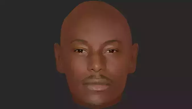 Tyrese Gibson Head - Lowpoly head for game