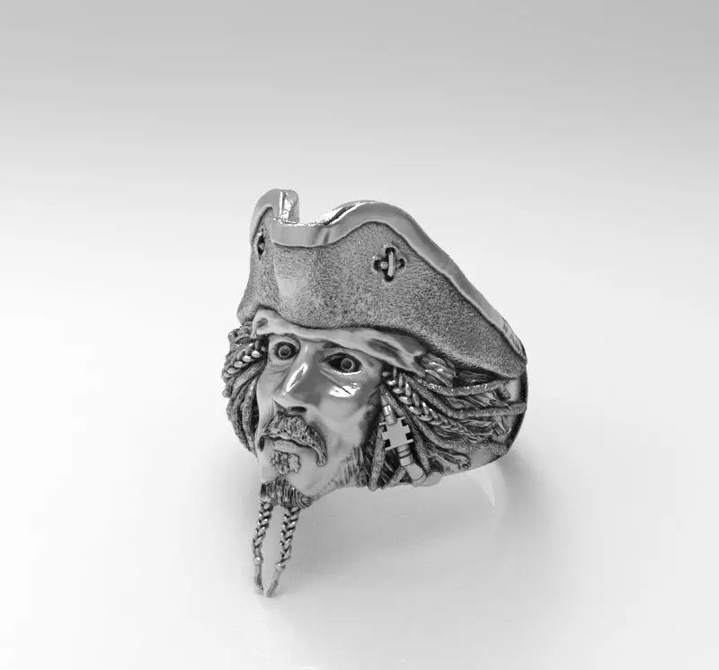 JACK SPARROW RING  3D print model_0