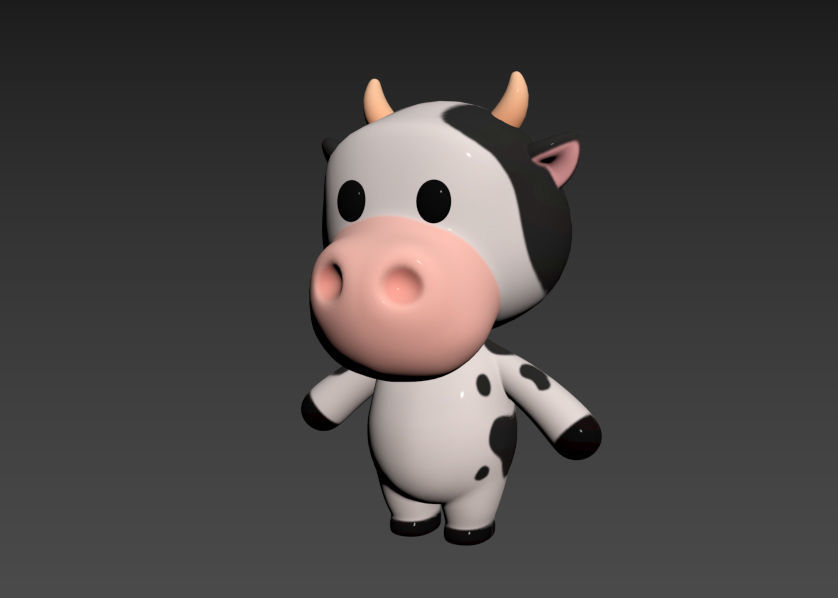 Character042 Cow 3D model_10