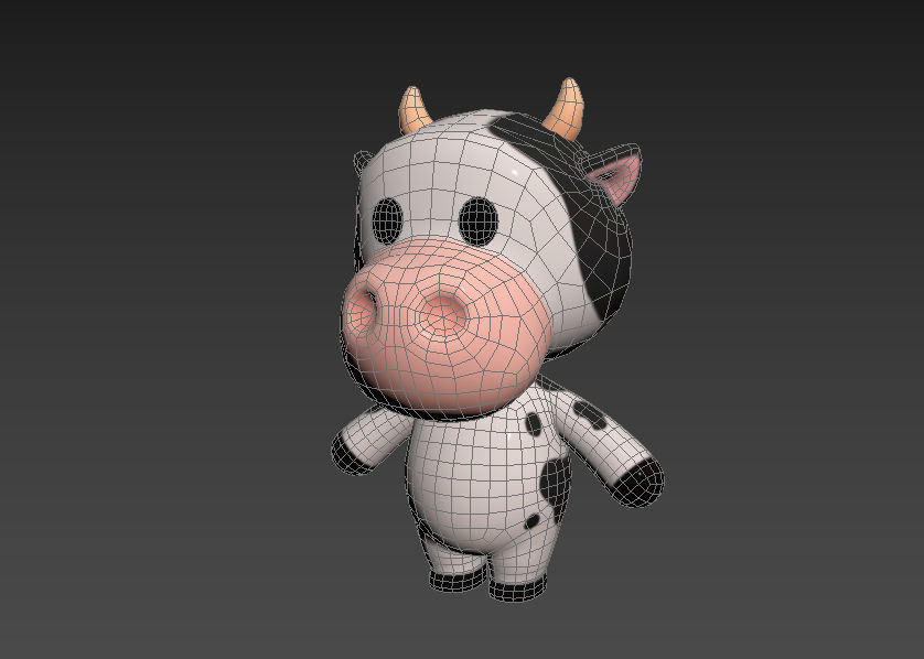 Character042 Cow 3D model_11